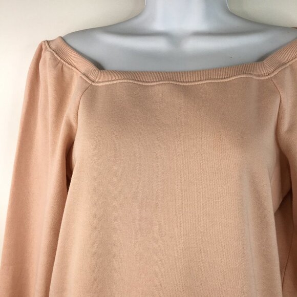 Rebecca Minkoff Ariel Square Neck Pink Puff Sweatshirt Size XS - Picture 4 of 10